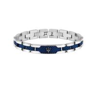 Maserati Armband JM419ASC02 Herren Edelstahl 210 mm Grau/Blau PVD JEWELS Kollektion