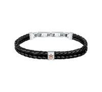 Maserati - Armband Edelstahl, Leder, recycelt Herrenschmuck Herren