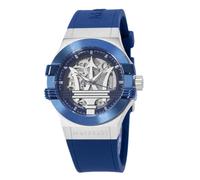 Maserati Men's R8821108035 Potenza Skeleton Dial Blue