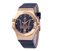 Maserati Men's R8851108027 Potenza Blue Dial PVD Watch