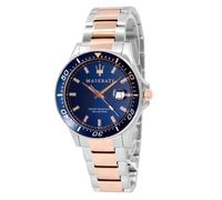 Maserati Men's R8853140003 SFIDA Blue Dial PVD Watch blue