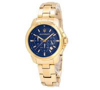 Maserati Men's R8873621021 Succeso Golden Watch blue
