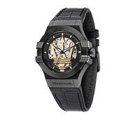 Maserati Potenza Automatik Herrenuhr 42 mm Schwarz/Gold