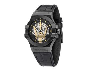 Maserati Potenza Herrenuhr Automatik 42mm Schwarz