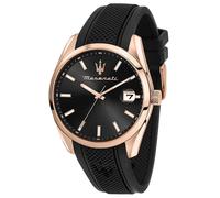Maserati R8851151002 Herren-Armbanduhr Attrazione Schwarz/Roségoldfarben