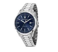 Maserati Herrenuhr, Uhrzeit, Datum, Analog, 42 mm, SORPASSO Kollektion, Blaues Zifferblatt - R8853124004