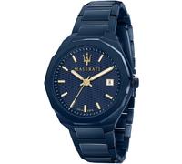 Maserati R8853141001 Blue Edition Herren 42mm Edelstahl Quarz Uhr Einheitsgröße