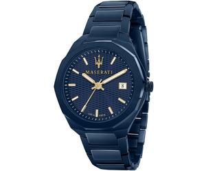 Maserati R8853141001 Blue Edition Herren 42mm Edelstahl Quarz Uhr Einheitsgröße