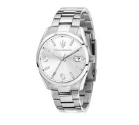 Maserati Armbanduhr Attrazione R8853151014 Herren, Quarz, Datum, Edelstahl weiß