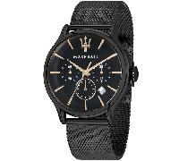 Maserati R8873618006 Epoca Herren-Chronograph mit schwarzem Zifferblatt Einheitsgröße