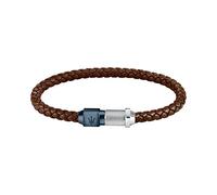 Maserati Recycled Leather Herren Armband aus Stahl,recyceltes Leder,IP BLUE - JM223AVE15