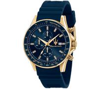 Maserati SFIDA CHR SILICON ST R8871640004 - Herren - 44 mm - Analog - Quarz - Mineralglas