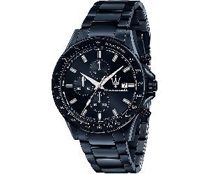 Maserati Sfida Chronograph Herrenuhr mit blauem Zifferblatt - Modell R8873640023 Einheitsgröße