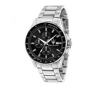 Maserati Herrenuhr Sfida R8873640015 – Chronograph, Quarzwerk, Edelstahl, silber