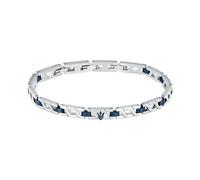 Maserati Armband JM124AVD39 Iconic Collection Edelstahl IP-Blau 18,5+3 cm Herren