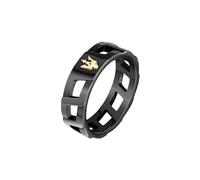 Maserati Stahlring, IP-Schwarz, IP-Gelbgold, Iconic Collection JM334AVD51