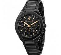 MASERATI - STILE - car black dial br black / 45 MM