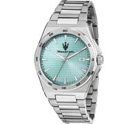 Maserati Herrenuhr R8853153002 Velocità Slim Quarz 40 mm Silber/Hellblau