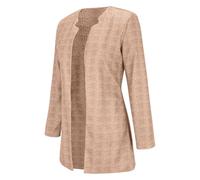 Mashaouyo Blazer Damen Elegant Longblazer Western Outfit Womens Jacket Tweed Blazer British Damenblazer Coatigan Damenblazer Sakko Damen Lang Business Blazer Mantel Frauen Sweatblazer