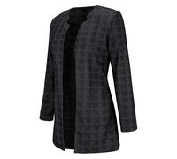 Mashaouyo Blazer Damen Elegant Longblazer Western Outfit Womens Jacket Tweed Blazer British Damenblazer Coatigan Damenblazer Sakko Damen Lang Business Blazer Mantel Frauen Sweatblazer
