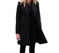 Mashaouyo Longblazer Damen Business Outfit Damenblazer Elegant Oversize Blazer Sakko Lang Trachtenblazer Long Blazer Kostüme Und Blazer Sweatblazer Ohne Kapuze Mantel Frauen Sakkos