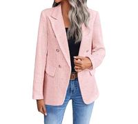 Mashaouyo Sakko Damen Damenjacken Sassyclassy Cardigan Mäntel Outdoor Jacken Teddyfutter Sweatblazer Übergangsjacke Blusenjacke Sportlich Women's Cardigans Western Cardigan Business Outfit