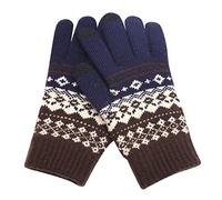 Mashaouyo Wollhandschuhe, Winterhandschuhe im Freien, Damen und Herren, Winter, warm, Touchscreen-Handschuhe, gedehnt, Kaschmir, Magisch, Strickhandschuhe aus Fleece, Stretch, dicker Strick