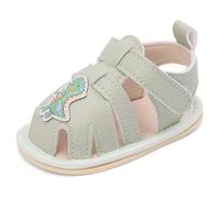 MASOCIO Baby Sandalen Junge Mädchen Sommer Lauflernsandalen Lauflern Schuhe Babyschuhe Kleinkind Kinder Shoes Sommerschuhe Sandals 1 Jahr Größe 19 Draußen Outdoor ab 6-12 Monate Grün