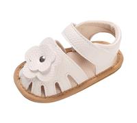 MASOCIO Baby Sandalen Mädchen Baby Schuhe Sommer Babyschuhe Sommerschuhe 8 9 10 Kleinkind Lauflern Lauflernsandalen Shoes 1 Jahr Größe 20 Sandals ab 12-18 Monate Weiß