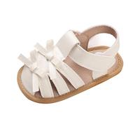 MASOCIO Baby Sandalen Mädchen Baby Schuhe Sommer Babyschuhe Sommerschuhe 8 9 10 Kleinkind Lauflernsandalen Lauflern Shoes 1 Jahr Größe 20 Sandals ab 12-18 Monate Weiß