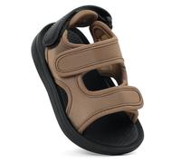 MASOCIO Kinder Sandalen Junge Mädchen Lauflernsandalen Sommer Lauflern Schuhe Baby Kleinkind Sommerschuhe Shoes Sandals Kindersandalen Draußen Outdoor Größe 26 Braun