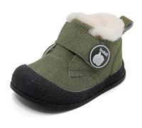 MASOCIO Winterschuhe Baby Boots Stiefel Kleinkind Winter Babyschuhe Junge Mädchen Kinder Warme Gefütterte Fell Winterstiefel Babystiefel Schuhe 6-12 Monate Grün (Hersteller Größe: CN 20) EU 19