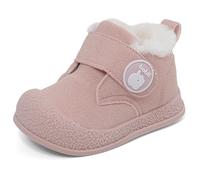 MASOCIO Winterschuhe Baby Boots Stiefel Kleinkind Winter Babyschuhe Mädchen Wollschuhe Kinder Warme Gefütterte Fell Winterstiefel Babystiefel Schuhe Rosa (Hersteller Größe: CN 25) EU 23