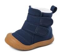 MASOCIO Winterschuhe Baby Boots Stiefel Winter Babyschuhe Junge Mädchen Hausschuhe Kleinkind Kinder Wollschuhe Gefütterte Warme Fell Babystiefel Winterstiefel Schuhe Marineblau Größe 22
