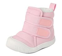 MASOCIO Winterschuhe Baby Boots Stiefel Winter Babyschuhe Mädchen Hausschuhe Kleinkind Kinder Wollschuhe Gefütterte Warme Fell Babystiefel Winterstiefel Schuhe Rosa Größe 27