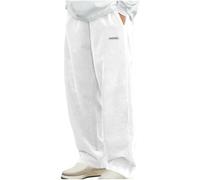 Masrin Herren Cordhose Einfarbig Lang Sweathose Elastischem Bund Loose Fit Freizeithose mit Taschen Herbst Winter