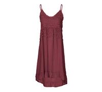 Masrin Sommerkleid Damen Sexy einfarbiges Trägerkleid Spitzennähten Midikleid Ärmelloses Spaghettiträger Sonnenkleid Plus Size Faltenkleid Trompetenkleid Freizeitkleid Urlaub Strandkleid S-5XL