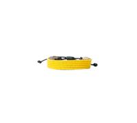 Massai Armband - Sunshine Yellow - Original Fair Trade Schmuck aus Afrika - Hochwertiges Lederarmband und Perlenarmband für Männer & Frauen - Handgefertigt von den Massai Maker Mums in Kenia (M)