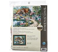 Maße Cottage Retreat Nadelspitzen-Set, 40,6 cm B x 25,4 cm H