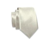 Massi Morino Krawatte grau schmal für Herren - 6 cm - Tie Schlips uni einfarbig I Slim Fit Kravatte silber