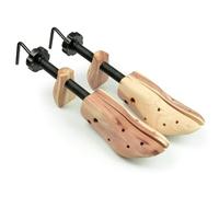 Massido Schuhspanner Damen Schuhdehner Kiefernholz Schuhweiter Faltenschutz 4 Aufsätze Feuchtigkeitsabsorbierend Regulierbar 20-29 cm