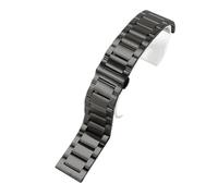 Massives Edelstahl-Uhrenarmband, Kompatibel Mit Hamilton Khaki Jazz Field Seiko Butterfly-Verschluss, Herrenarmband, Metall-Uhrenarmband, 18, 20, 22 Mm(GD-01(MS)-Black,22mm)