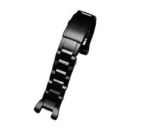 Massives Edelstahlarmband, 26 mm, kompatibel mit Casio GST-B100 S130 W300GL 400G W330 GST-W120L S120 W130L S100, wasserdicht for Herren(Black)