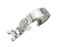 Massives Edelstahlarmband, gekerbtes Uhrenarmband, Zubehör, kompatibel mit Casio GST-B100/S110/W300/400, Matel Beads Of Rice-Armband(Sliver)