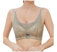 Mastektomie Täglichen BH Post Chirurgische BHS Mit Prothese Tasche Bandeau for Frauen Sexy Baumwolle Spitze Bar Wireless Bralette (Color : Green, Size : XXXL/XXX-Large)