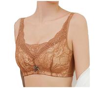 Mastektomie Täglichen BH Post Chirurgische BHS Mit Prothese Tasche Bandeau for Frauen Sexy Baumwolle Spitze Bar Wireless Bralette (Color : Skin, Size : M/Medium)