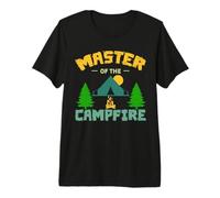 Master of The Campfire Camping Hiking Camper Adventure Premium T-Shirt