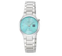 Funkuhr MASTER TIME, silberfarben, hellblau, Armbanduhren, Damen, Quarzuhr, Armbanduhr, Damenuhr, Edelstahlarmband, analog, digital (49027213-0) silberfarben, hellblau