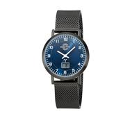 Master Time Funkuhr Advanced MTLS-10742-32M Damen Analog-Digital Quarz Edelstahl-Milanaise-Armband