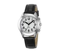 Master Time Uhren MTLA-10705-60L Sprechende Funk Damenuhr mit Lederband